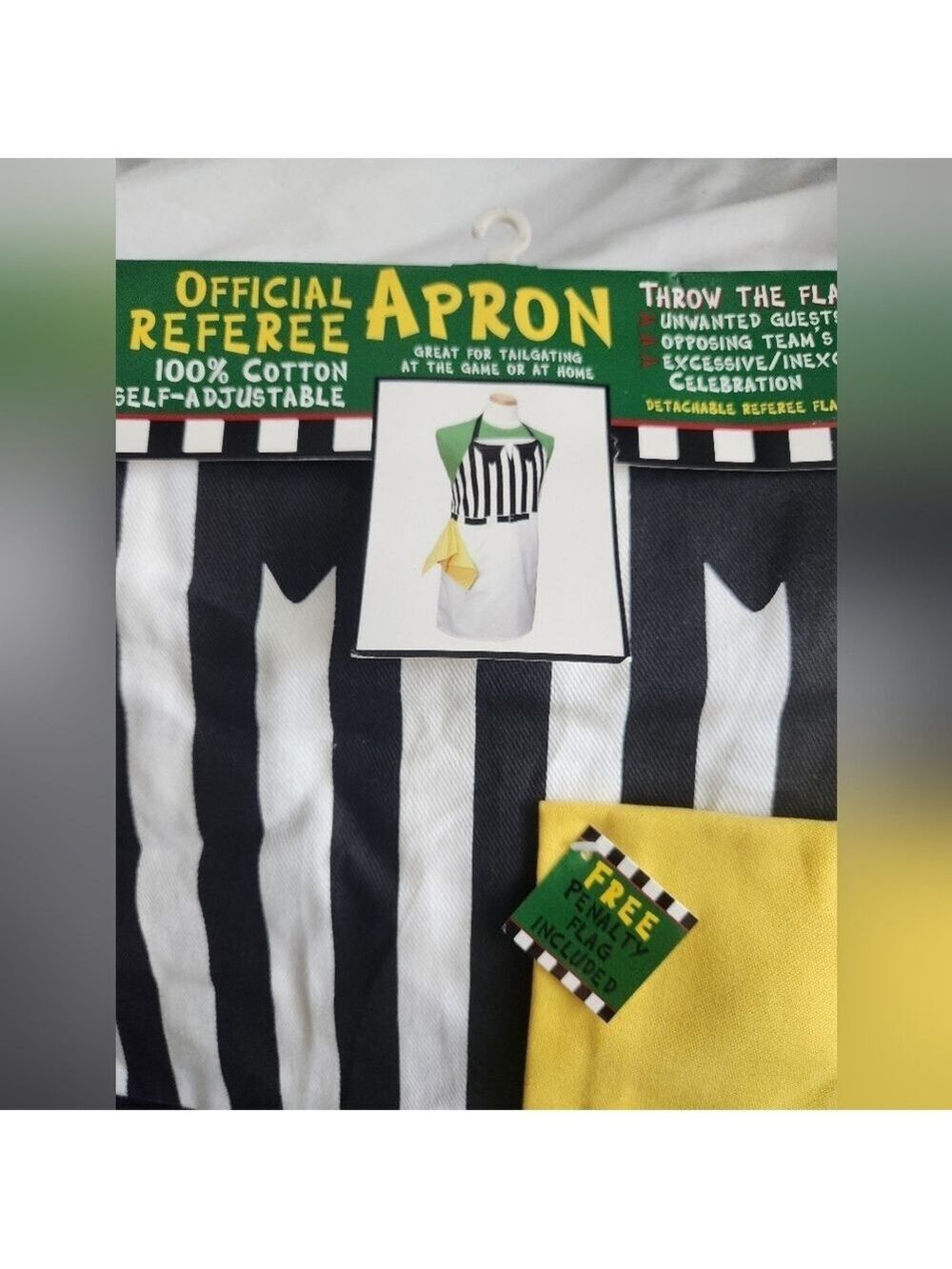 NWT Official Soccer Referee Apron 100% cotton self-adjustable 26 x 33